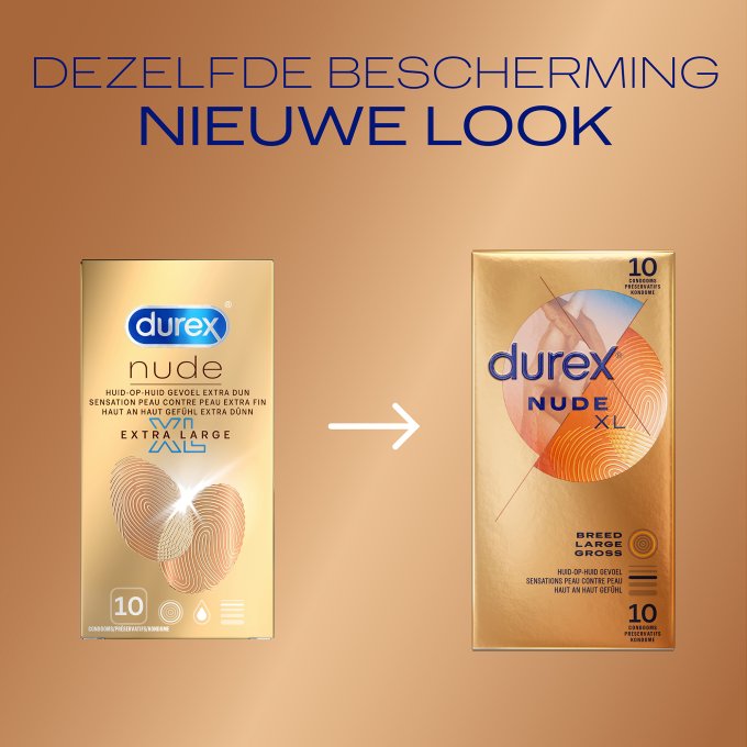 Préservatifs Durex Nude XL x10