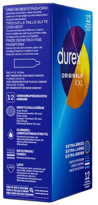 Préservatifs Durex Originals XXL x12