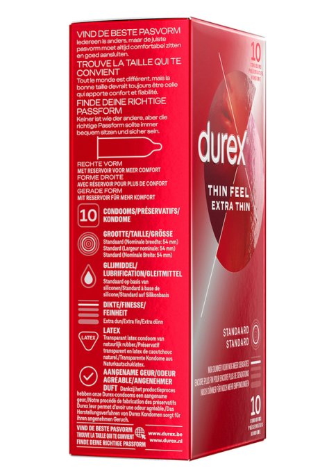 Préservatifs Durex Thin Feel Extra Thin x10