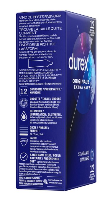 Préservatifs Épais Durex Originals Extra Safe x10