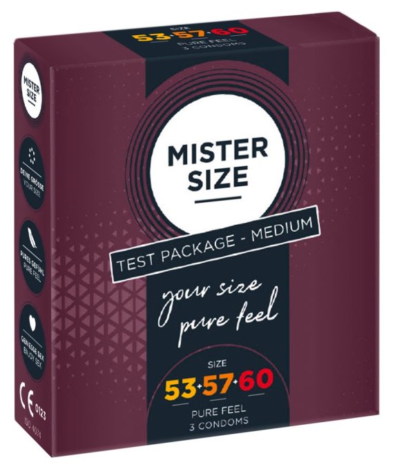 Préservatifs Mister Size Échantillon 3 tailles 53, 57 et 60mm