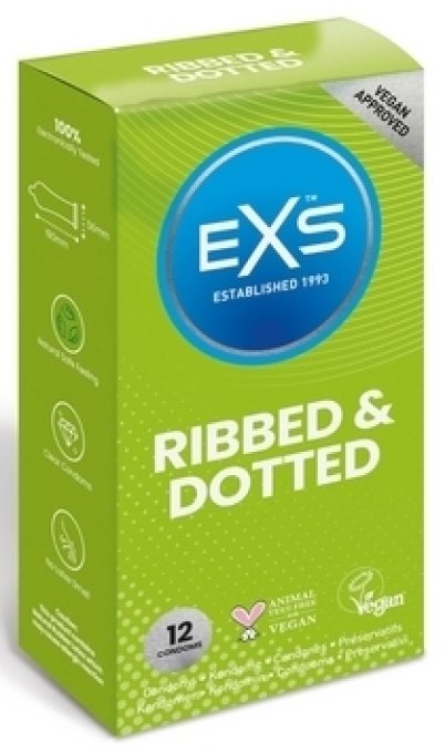 Préservatifs texturés Ribbed & Dotted x12