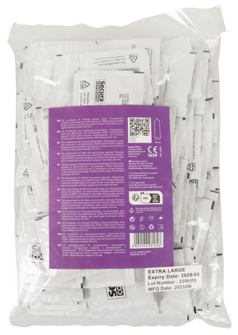 Préservatifs XXL en latex Extra Large x100
