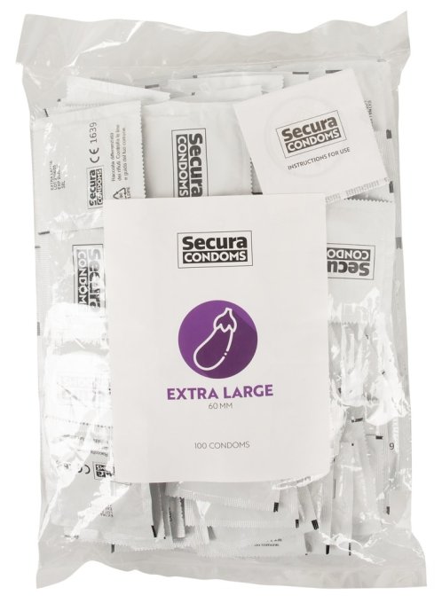 Préservatifs XXL en latex Extra Large x100