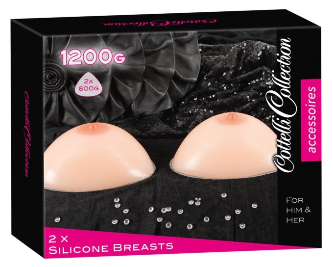 Prothèses Seins en silicone 2 x 600g
