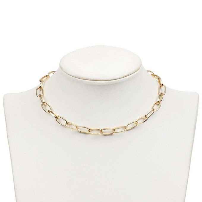 Ras de cou Hollow Ring doré