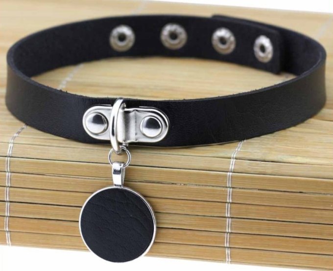 Ras de cou Round Moon Noir