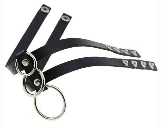 Ras de cou Tri Rings Noir