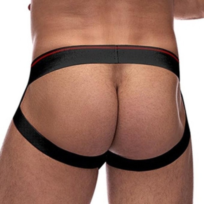 Jockstrap RETRO SPORT Noir-Rouge