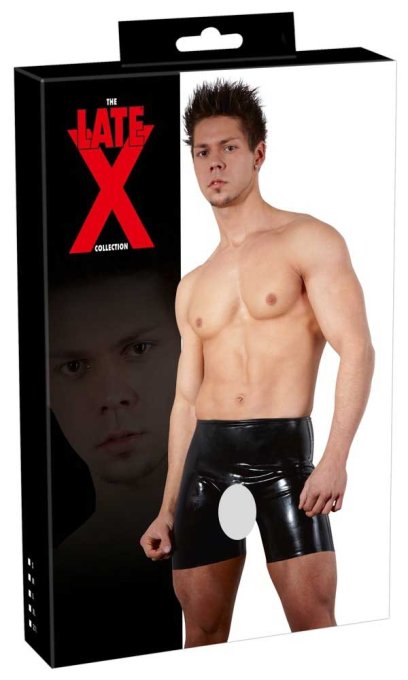 Short en latex avec Ouverture