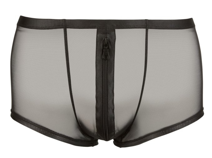 Shorty sexy à zip Hileo Noir