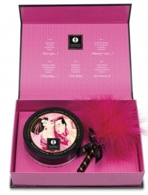 Poudre de Massage Délectable Émotion de framboise 75gr