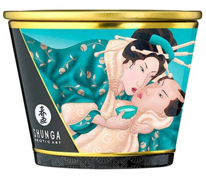 Bougie de massage Shunga ISLAND BLOSSOMS Fleurs des Iles