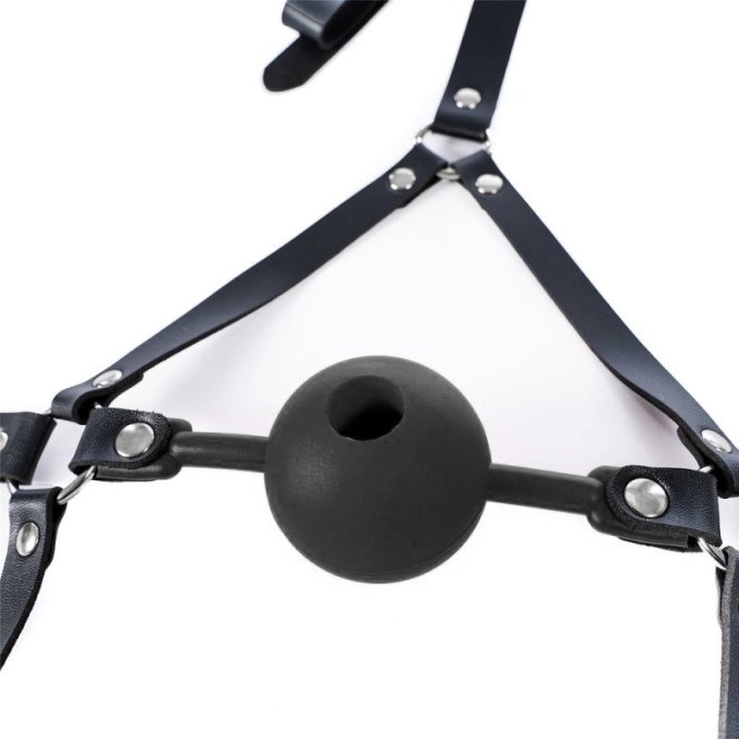 Bâillon-Boule percé Enjoy Wax 49mm Noir