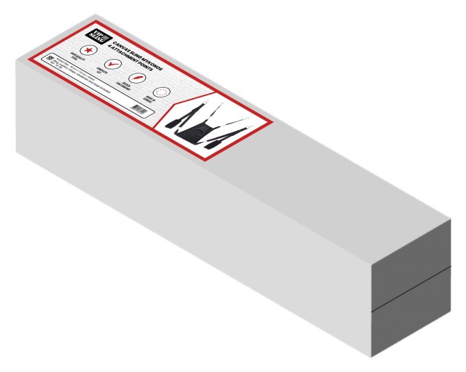 Sling en tissu Mykonos - Set complet -  4 Points Noir