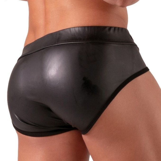 Slip avec lacets Bondage Noir