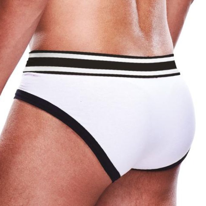 Slip Brief Prowler Blanc-Noir
