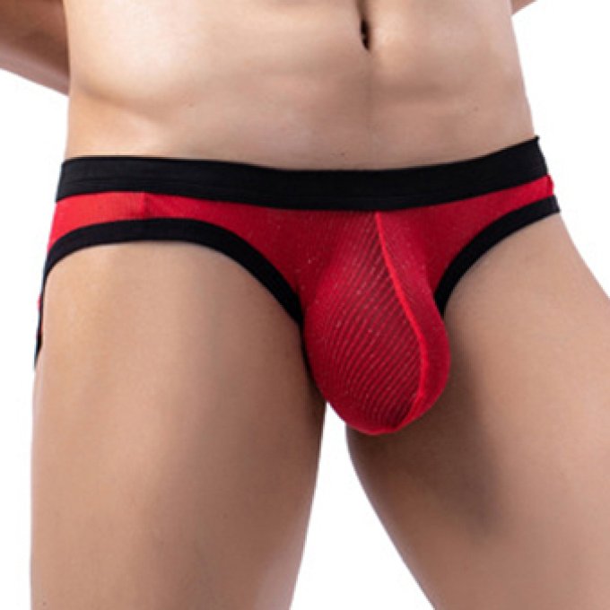 Slip Clipo Rouge-Noir