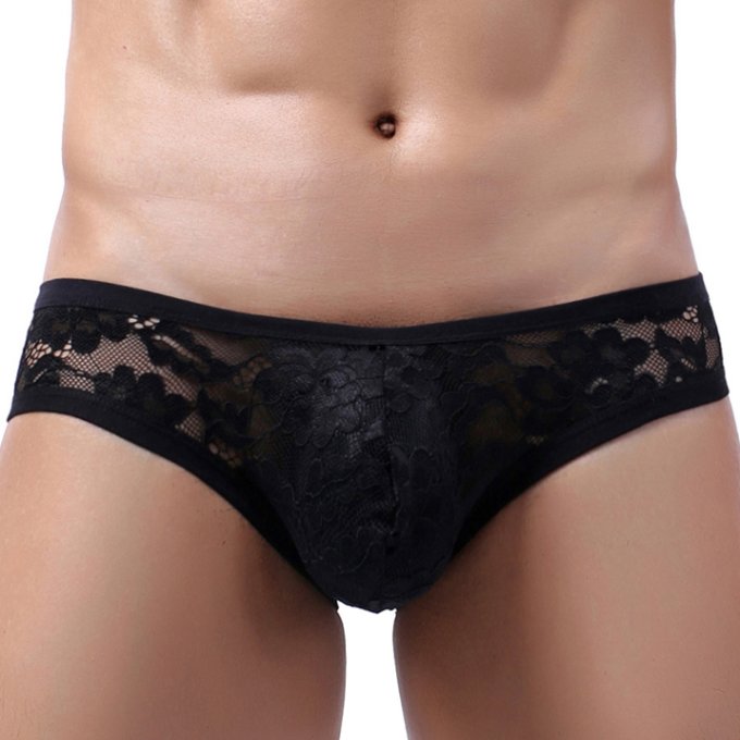 Slip en dentelle Floom Noir