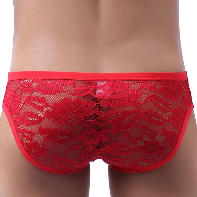 Slip en dentelle Floom Rouge