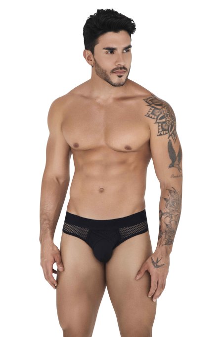 Slip Résille Swirl Noir