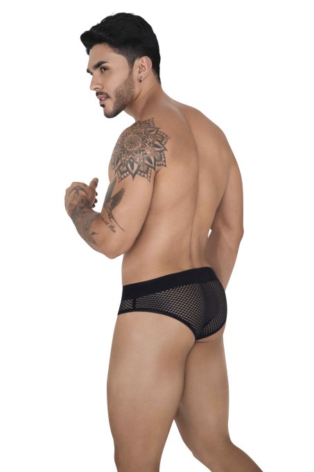 Slip Résille Swirl Noir