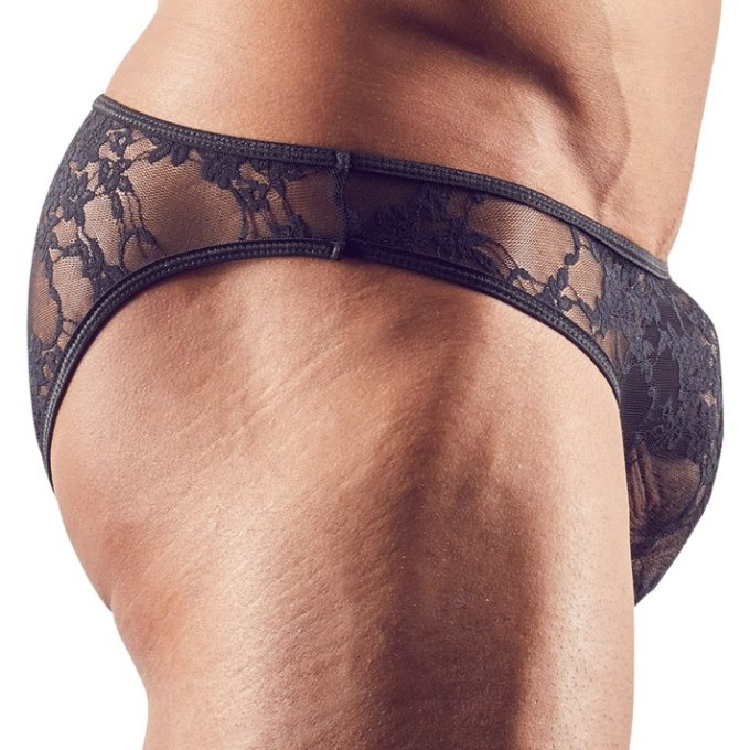 Slip sexy dentelle FlowThin Noir