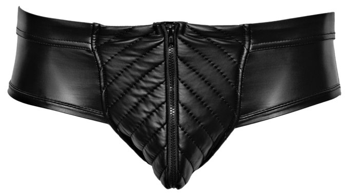 Slip sexy ouvert Maten Noir