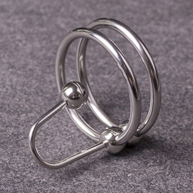 Sperm Stopper Double Ring 2.5cm - Diamètre 8mm