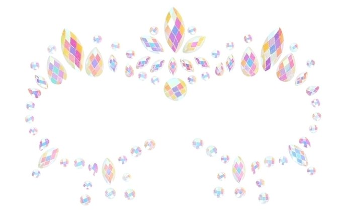 Stickers Strass Contours des Yeux phosphorescents Glow Jewelry