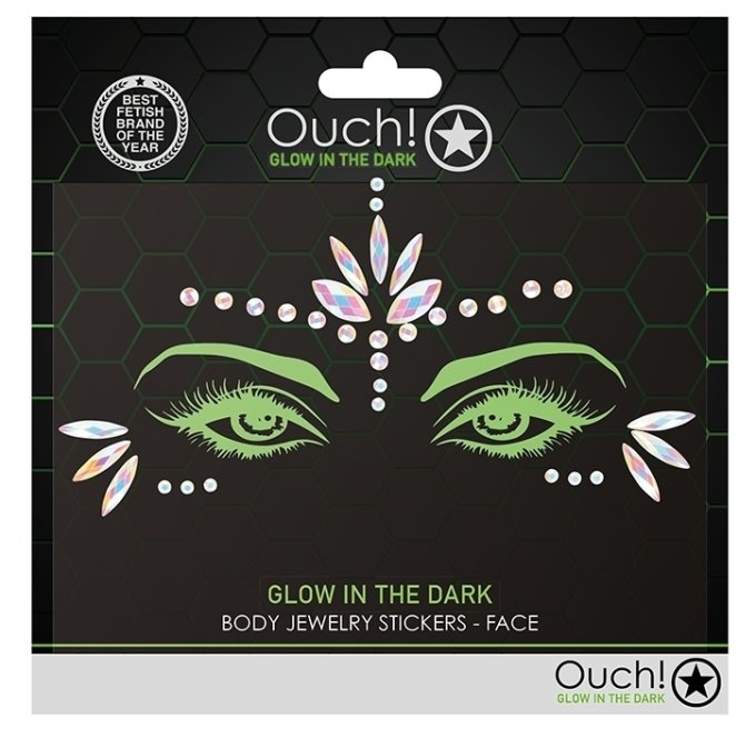 Stickers Strass Visage phosphorescent Glow Jewelry