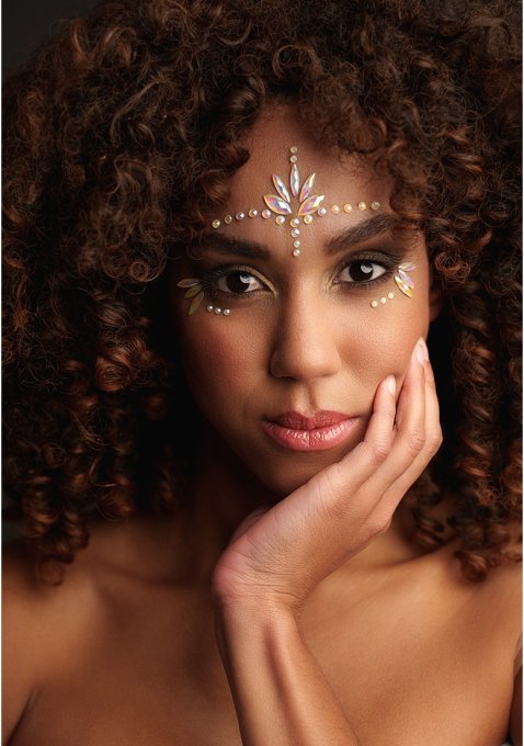 Stickers Strass Visage phosphorescent Glow Jewelry