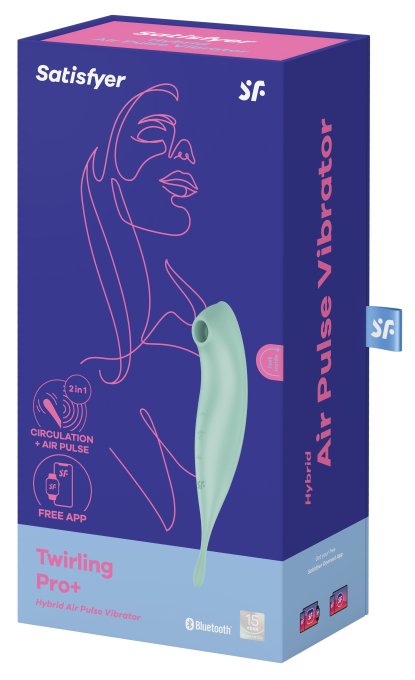 Stimulateur à clitoris connecté Twirling Pro Satisfyer Vert