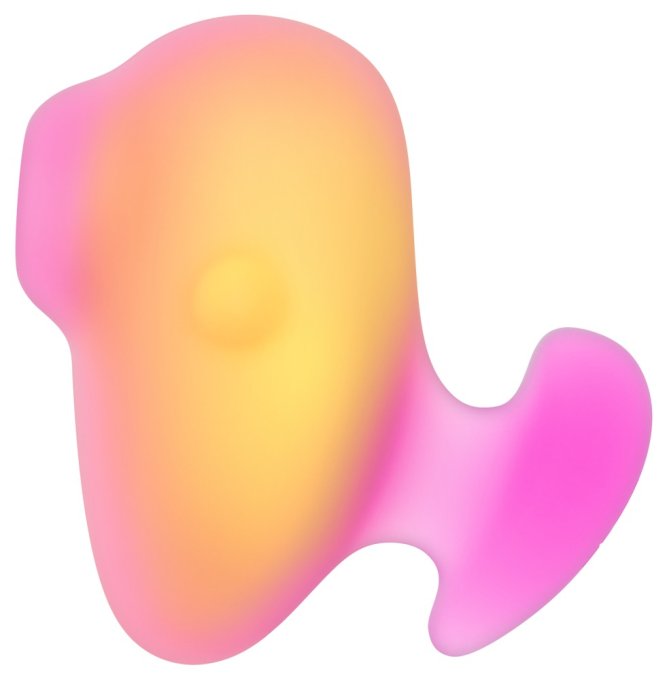 Stimulateur de Clitoris Kiss Orange et Rose