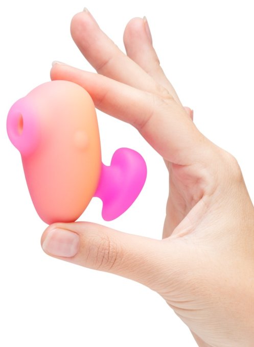 Stimulateur de Clitoris Kiss Orange et Rose