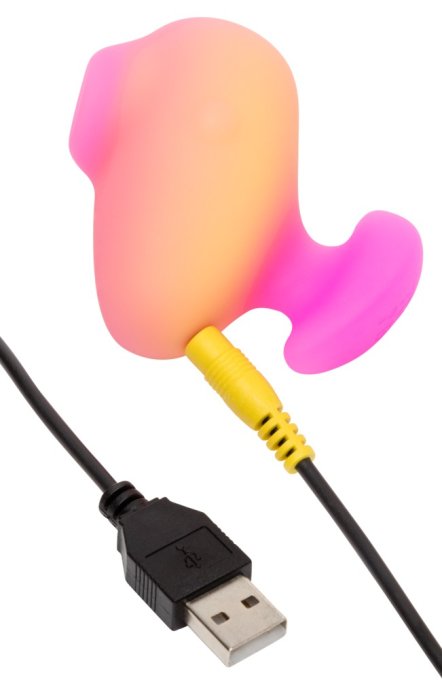 Stimulateur de Clitoris Kiss Orange et Rose