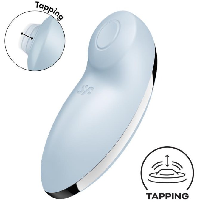 Stimulateur de Clitoris Tap & Climax 2 Bleu Clair