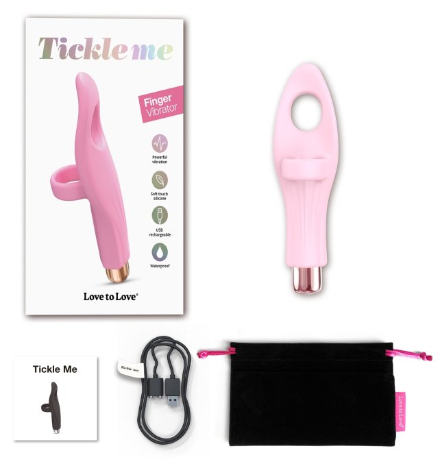 Stimulateur de clitoris Tickle Me Love to Love Rose