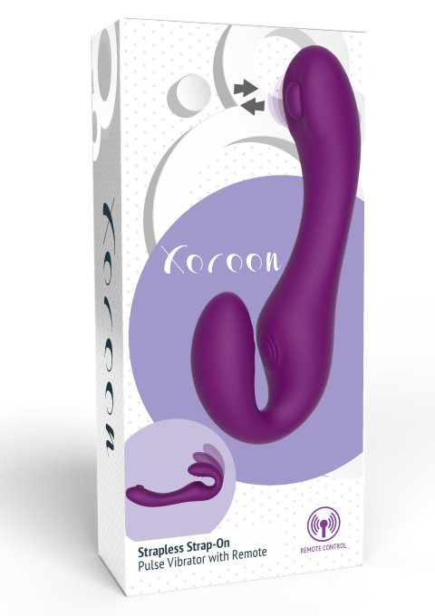 Stimulateur de point G Strapless Strap-On 13 x 3.5cm Violet