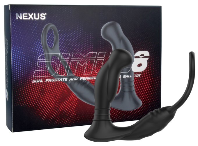 Stimulateur de prostate avec Cockring Simul8 Nexus 10 x 3.3cm