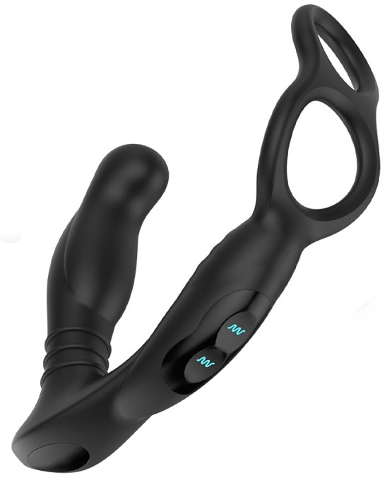 Stimulateur de prostate avec Cockring Simul8 Nexus 10 x 3.3cm
