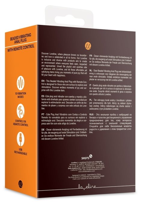 Stimulateur de prostate Beaded Touch 9.5 x 3cm