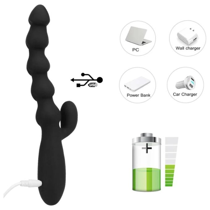 Stimulateur de Prostate Vibrant Drak Scales 15 x 2.8cm
