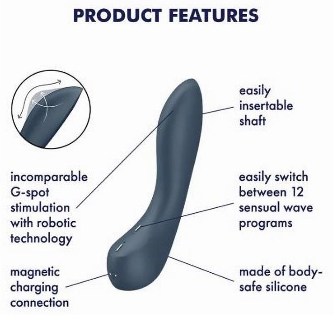 Stimulateur de Prostate Vibrant Wave 4 13 x 3.5cm