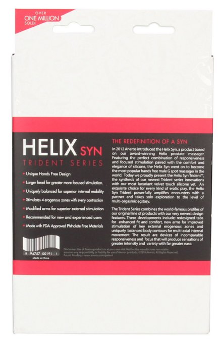 Stimulateur prostatique Helix Syn™ Trident 10 x 2.4cm