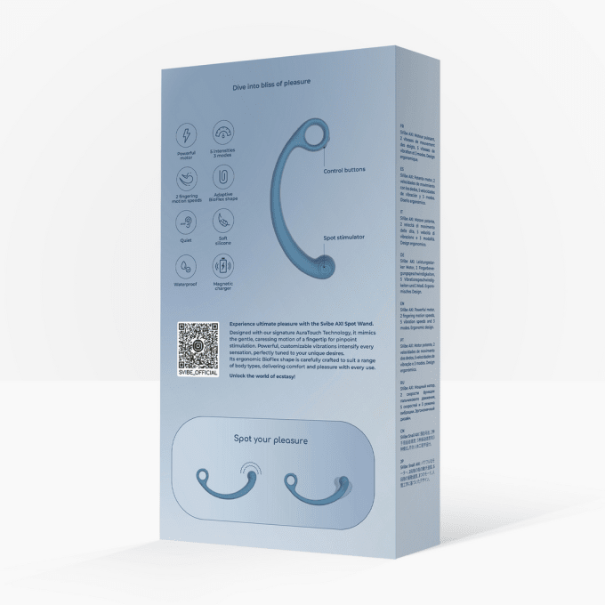 Stimulateur Prostatique Vibrant Axi 18 x 3.1cm Bleu