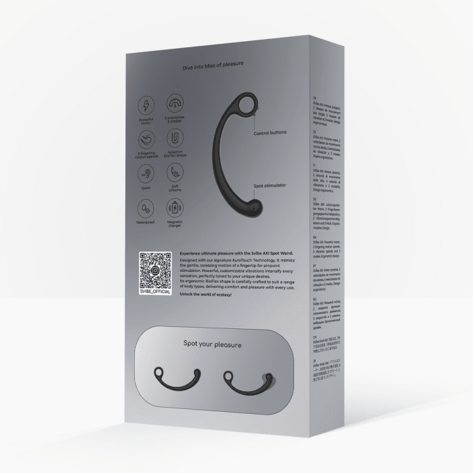 Stimulateur Prostatique Vibrant Axi 18 x 3.1cm Noir