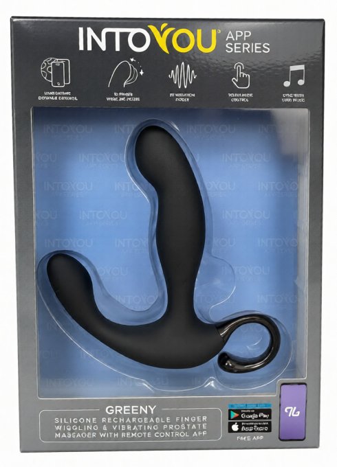 Stimulateur prostatique vibrant Greeny 10 x 2.5cm