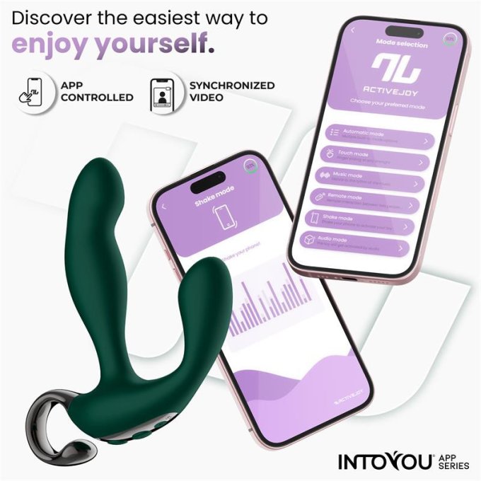 Stimulateur prostatique vibrant Greeny 10 x 2.5cm