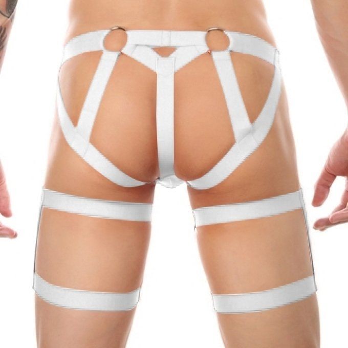 String avec bandes élastiques Clelio Rouge
